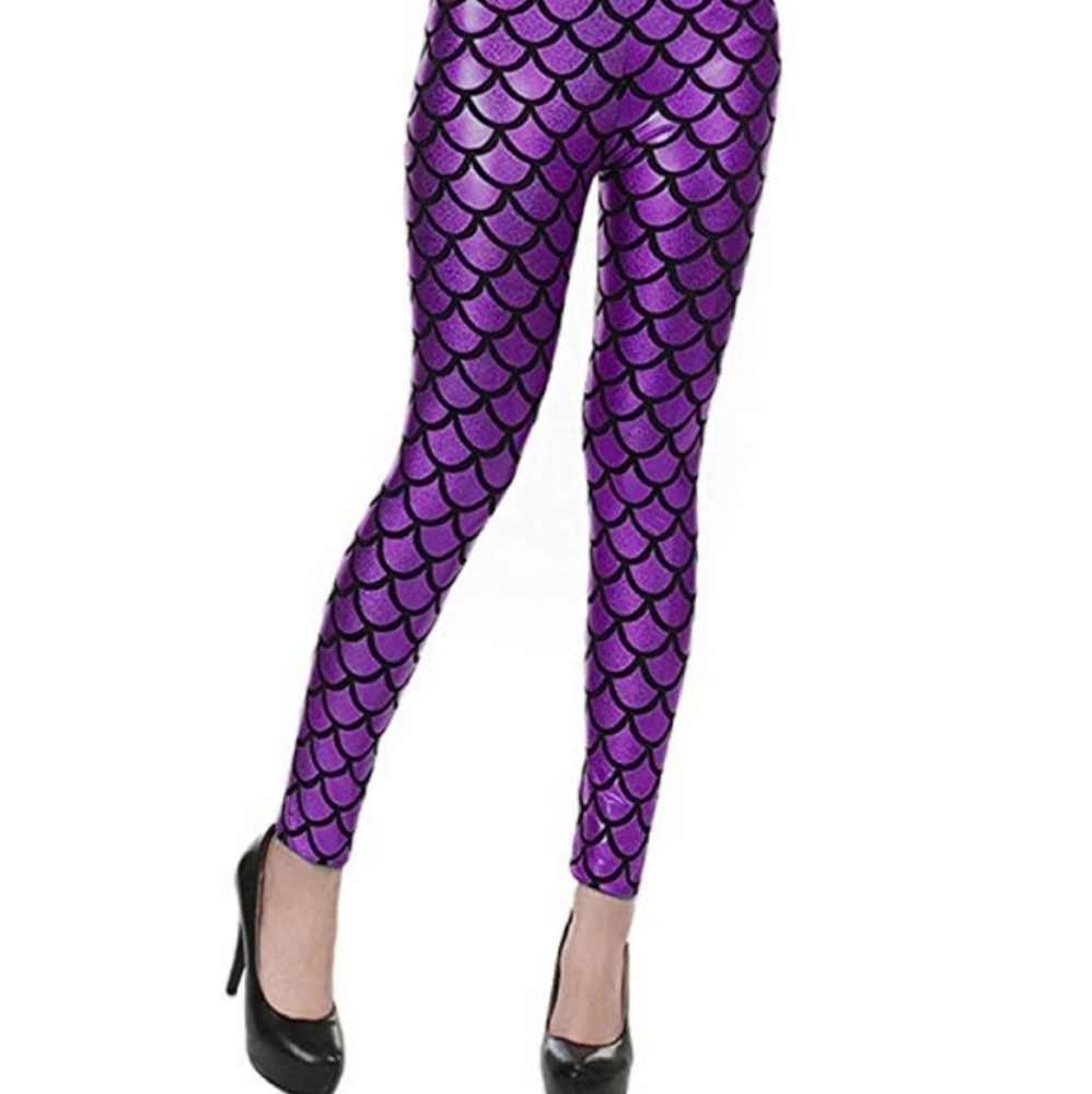 Fun shiny mermaid leggings